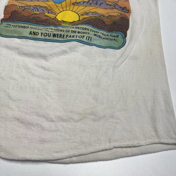 Vintage 80s The US Festival T Shirt L 18x26 Grateful Dead Fleetwood Mac 1982 - Picture 9 of 13